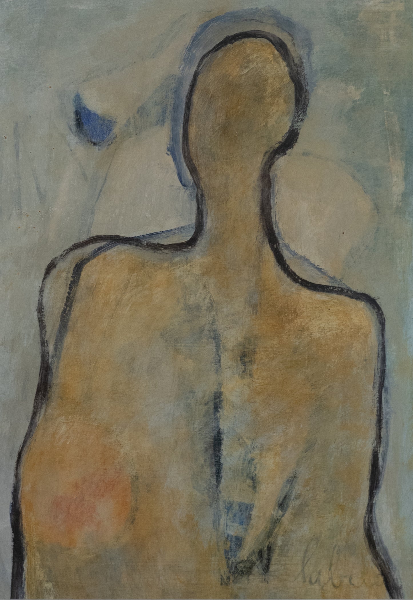 156. Wachten op blauw (1992-50x65)